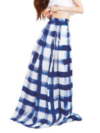 Loose Plaid Printed Skirts Bottoms