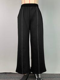 Split-Joint High Waisted Loose Trousers Pants